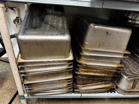 (25 Count) Full Size Steam Pans, Majority are 6in Deep