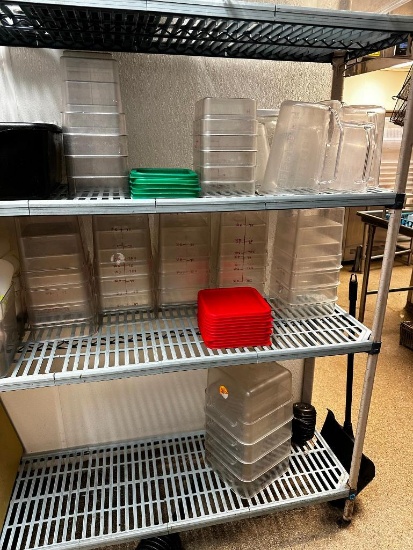 Large Group of Food Containers w/ Some Lids, Various Sizes