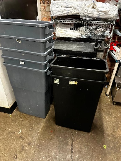 7 Slim Jim Trash Cans
