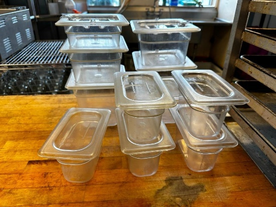 1/9 Size and 1/6 Size Food Containers w/ Lids