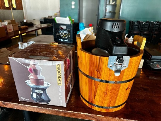 Chocolate Fountain and Ice Cream Maker