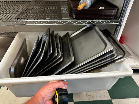 Stainless Steel Steam Pan Lids, Various Sizes