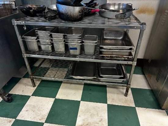 NSF Restaurant Shelving Unit, 48in x 24in x 24in
