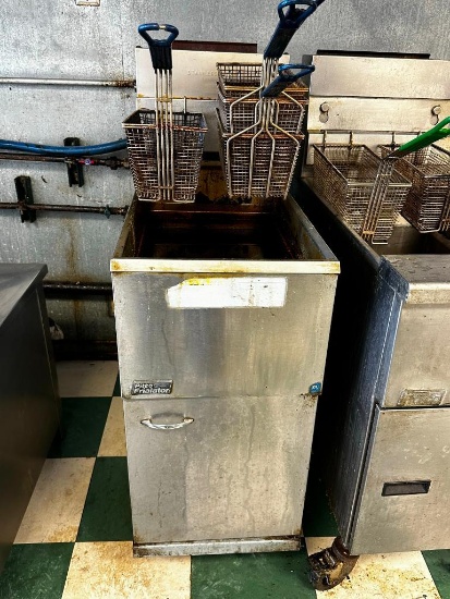 PITCO Frialator Gas Floor Fryer on Stationary Base