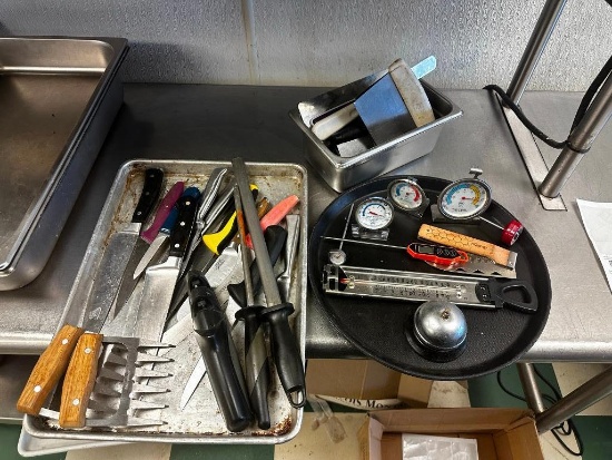 Kitchen Knives, Thermometers, Bell