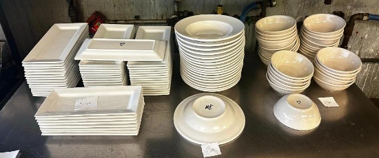 Group of ITI Restaurant China, Pasta Bowls, Bowls, Rectangular Plates