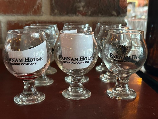 9 Farnam House Brewing Glasses