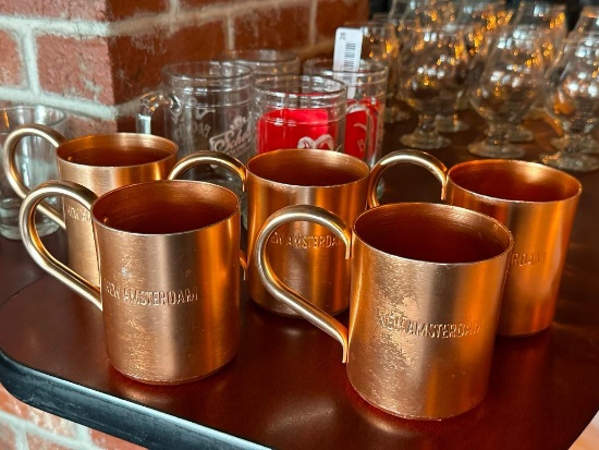 5 New Amsterdam Moscow Mule Mugs
