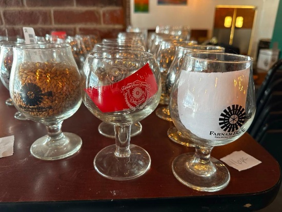 12 Farnam House Brewing Glasses