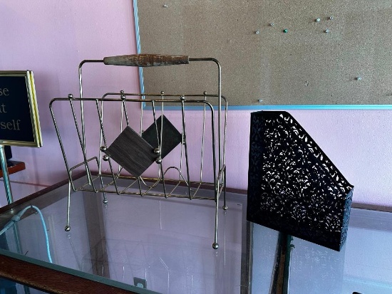 Mid-Century Modern Magazine Rack, Magazine Holder