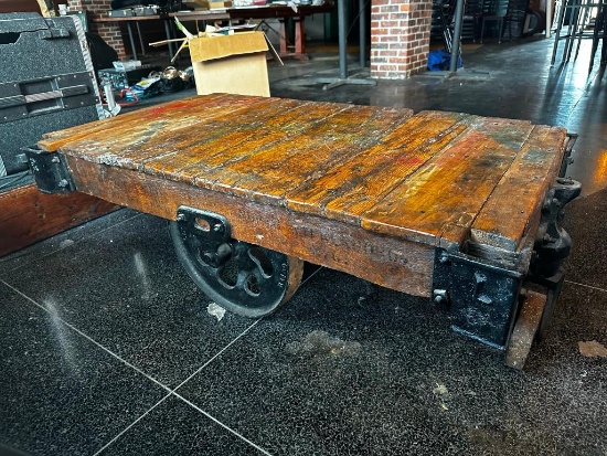 Antique Industrial Dock Cart