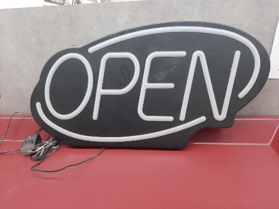 Fallon LED Open Sign (Works, Buyer May Test Before Leaving the Site to Verify)