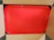 New Case of 12, Pinch 12in x 16in Fast Food Trays, Red, Cafeteria Trays, TRY-1216RD