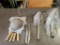 New Set of 8 NSF Kitchen Utensils, 6 Strainers (2 Types), 2 Whisks