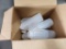 Lot of 6 New Clear 12oz Squeeze Bottle Dispensers,