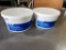 Lot of 2 - ECOLAB Solid Brilliance 2.5lb Tubs, Concentrated Solid Rinse Additive