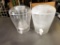 2 Drink Dispensers w/ Stands, 1 is a bit faded, 1 good and clear