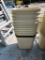 Lot of 12 HD Rubbermaid No. 2543 Fire Resistant Trans Cans, 7 Gallons Ea.