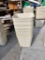 Lot of 12 HD Rubbermaid No. 2543 Fire Resistant Trans Cans, 7 Gallons Ea.
