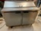 Beverage-Air Model SP48-12 Refrigerated 2-Section Sandwich/Salad Prep Table on Mobile Base