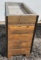 Wooded Display Ice Bath Drink Merchandiser Stand w/ Stainless Steel Top Trough 36in x 18in x 35in H