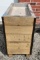 Wooded Display Ice Bath Drink Merchandiser Stand w/ Stainless Steel Top Trough 36in x 18in x 35in H