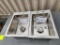 Lot of 2 New John Boos K-PB-DISINK121610 Stainless-Steel Drop-In Sinks