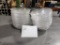 Lot of 27 New Cambro 8in Salad or Serving Pebbled Clear Bowls No. PSB8
