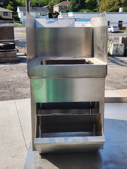 NEW BK Resources MN: BKHS-D-SS-SKTS NSF Stainless Steel Space Saver Hand Sink w/ Towel Dispenser &