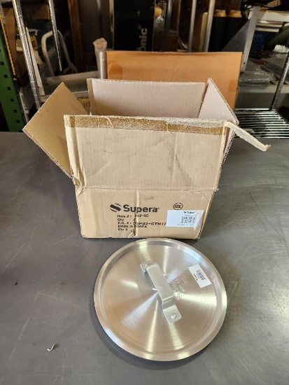 New Case of 6, Supera ASP-5C Stainless Steel Lids