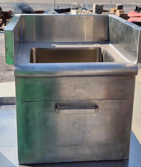 New NSF Stainless Steel Drop-In Sink w/ Paper Towel Holder, 16in x 16in x 17in