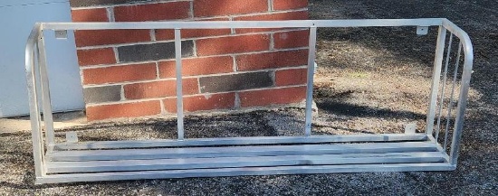 72in x 12in x 24in Aluminum Boat Rack - Wall Mount NSF Shelving Unit