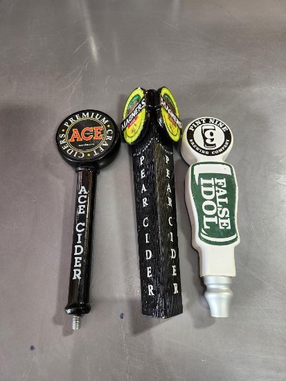 Lot of 3 Beer Tap Handles