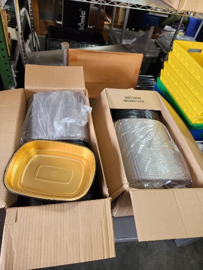 Case of 50 Large Entr?e & Dome Containers by Tuxedo No. 343-70WD