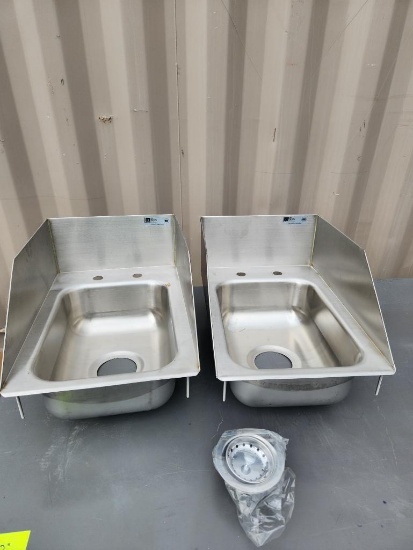Lot of 2 New John Boos PB-DISINK101405-SSLR Drop-In Sinks