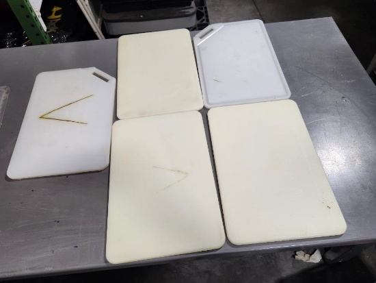 Lot of 5 Cutting Boards