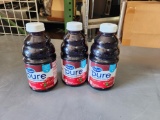 3 Sealed Jugs, Ocean Spray Pure Cranberry Juice 32oz Bottles