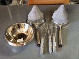 New Strainers, Stainless Steel Bowls and Whisks