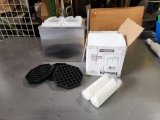 Misc. Kitchen Supplies, Drip Pans for Coffee/Tea, Pizza Stands, Part of a Server Container