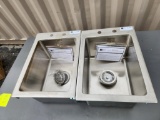 Lot of 2 New John Boos K-PB-DISINK121610 Stainless-Steel Drop-In Sinks