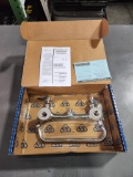 T&S B-2429-CR 8in c/c Wall-Mount Faucet, 1/2in NPT Female Inlets, Ceramic Cartridges, 10in Swing