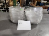 Lot of 27 New Cambro 8in Salad or Serving Pebbled Clear Bowls No. PSB8