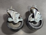 Lot of 2 Misc. Casters