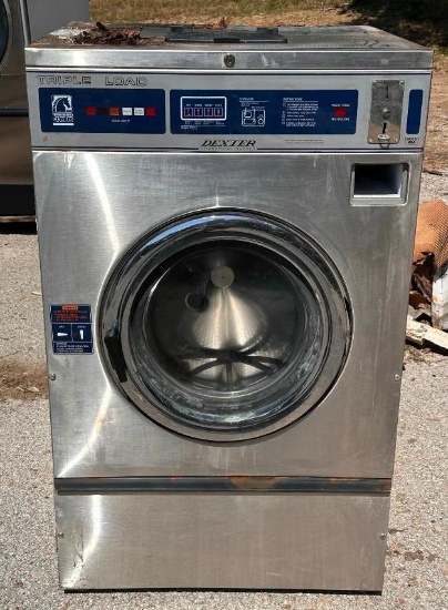 Pre-Owned Dexter Triple Load Thoroughbred 400 30lb Commercial Washer Model WCN25AASS