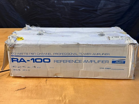 ALESIS RA-100 100 Watts Per Channel Professional Power Reference Amplifier w/ Orig. Box