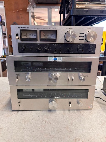 Lot of 3 KENWOOD Stereo Components; Amplifier, Tuners