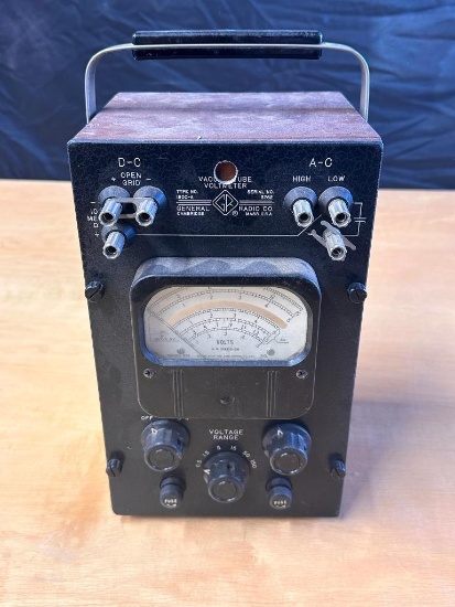 Vacu Tube Voltmeter, General Radio Co. Type No. 1800-A Serial No. 3762