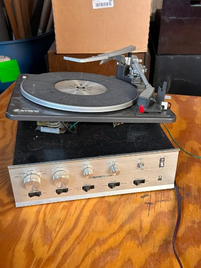 Two Vintage Turntables, Dynaco and Garrard, As-Is Condition