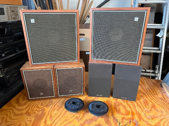 3 Sets of Stereo Speakers and Some Pioneer Car Speakers
