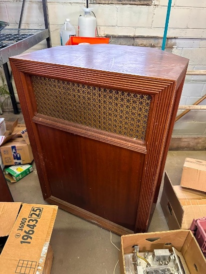 Large Speakers in Wood Case